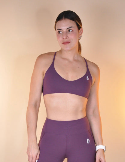 Sport bra cruzado backless