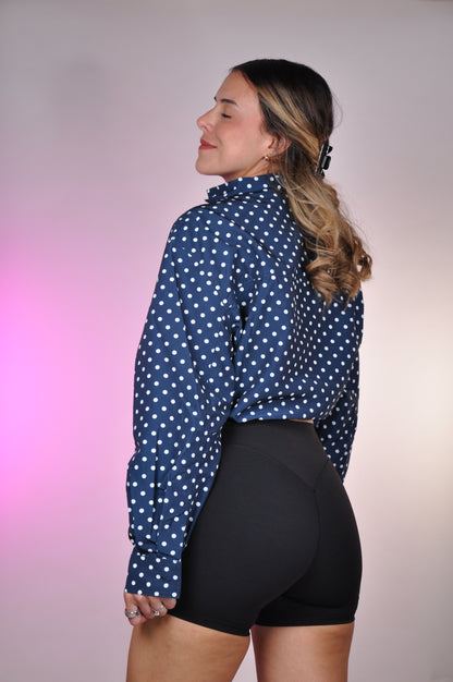 Polka dots oversize jacket