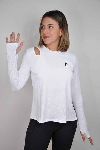 Sweatshirt manga larga