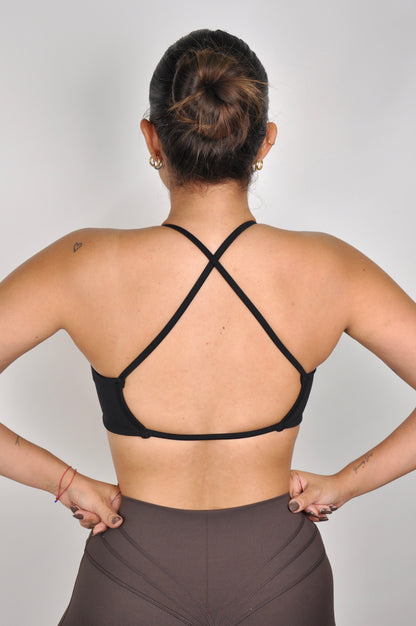 Sport bra backless twisted