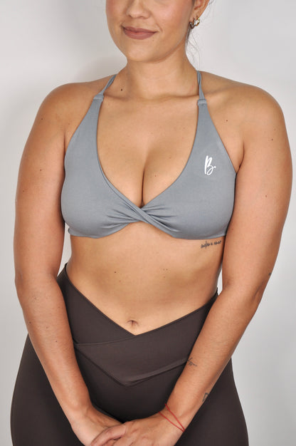 Sport bra backless twisted