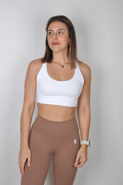 Sport bra espalda cruzada